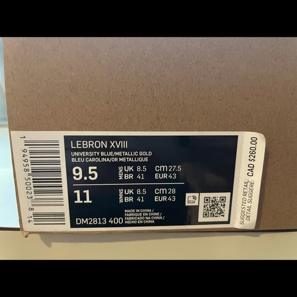 Nike Lebron 18 Basketball shoes - Sz w11 / m9.5 - Picture 7 of 7